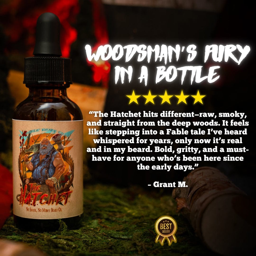 The Hatchet - Beard Oil - Mountain Resin, Dried Fir Needles, Smoldering Embers