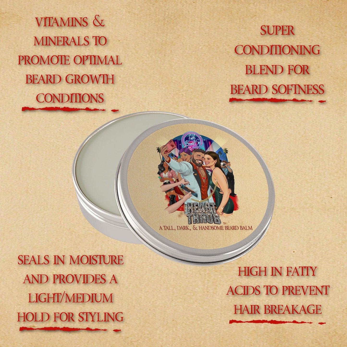 The Heart Throb - Complete Balm Kit - Rich Orange Blossom, Spiced Nutmeg, Steeped Chamomile