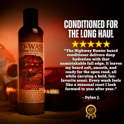 The Highway Hunter  - Beard Conditioner - Warm Roasted Pumpkin, Sweet Vanilla Bean, Rich Spiced Cinnamon, and Creamy Toasted Marshmallow