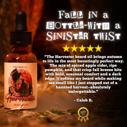 The Harvester - Beard Oil - Spiced Apple Cider, Ripe Pumpkin, Crisp Fall Breeze
