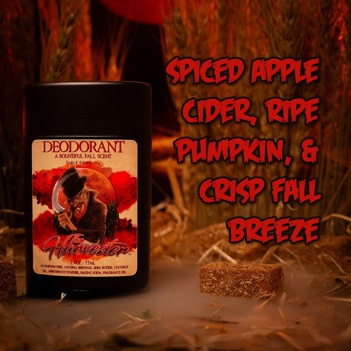 The Harvester - Deodorant - Spiced Apple Cider, Ripe Pumpkin, Crisp Fall Breeze