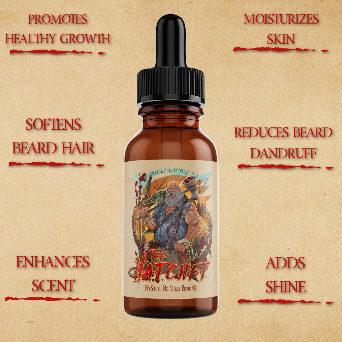 The Hatchet - Beard Oil - Mountain Resin, Dried Fir Needles, Smoldering Embers
