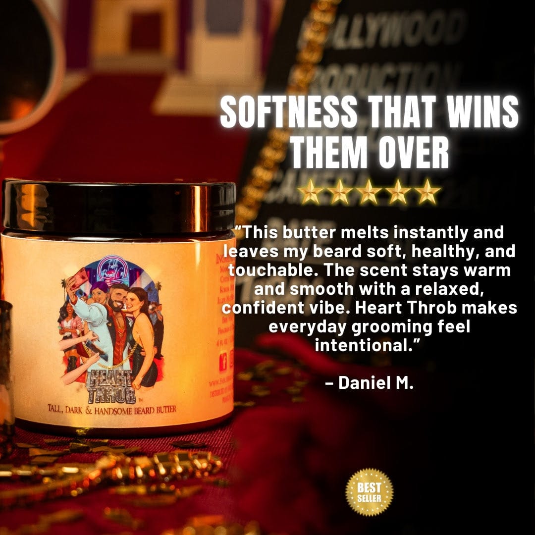 The Heart Throb - Beard Oil & Butter Kit - Rich Orange Blossom, Spiced Nutmeg, Steeped Chamomile