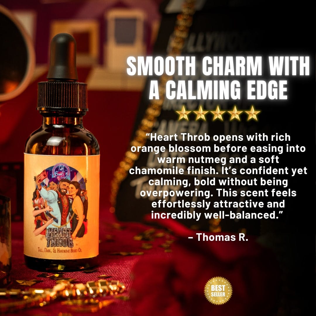The Heart Throb - Beard Oil - Rich Orange Blossom, Spiced Nutmeg, Steeped Chamomile