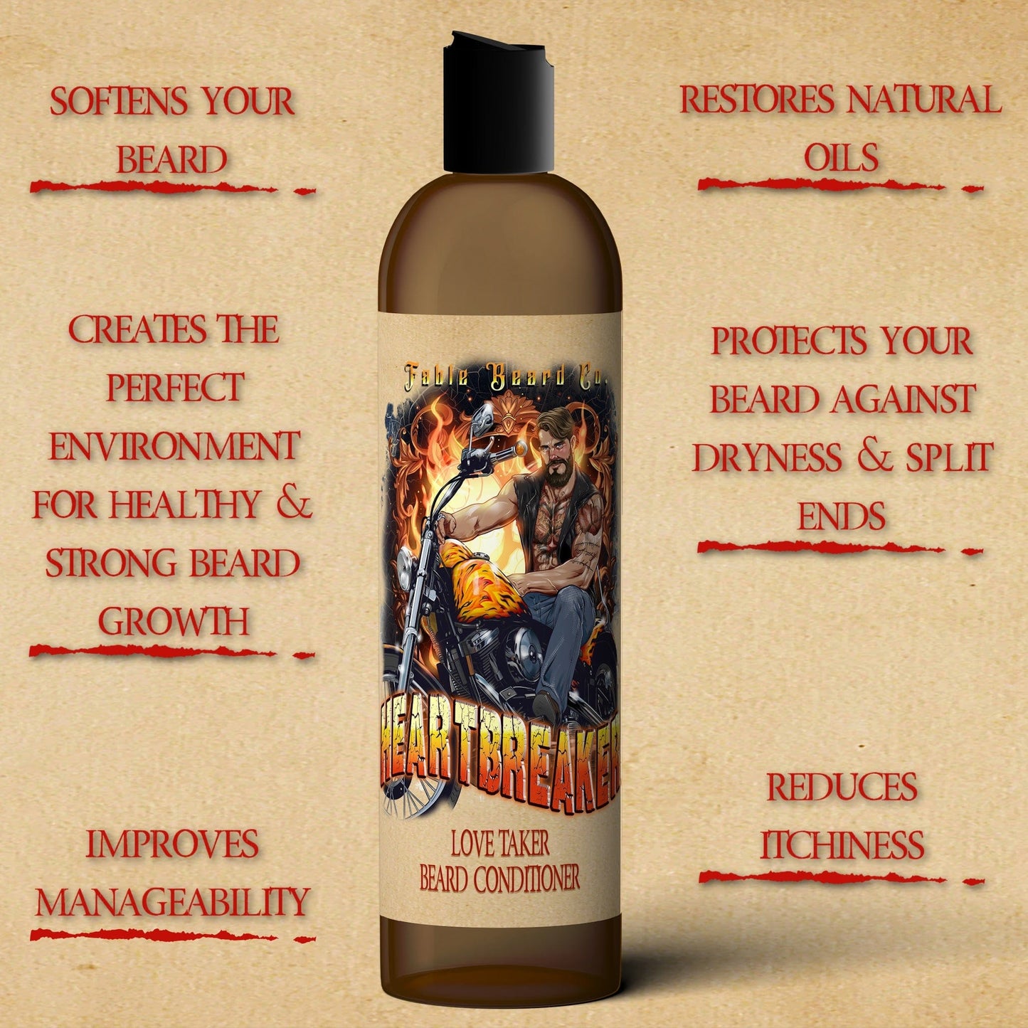 The Heartbreaker - Beard Conditioner - Regal Saffron, Atlas Cedar, and Velvety Cashmeran