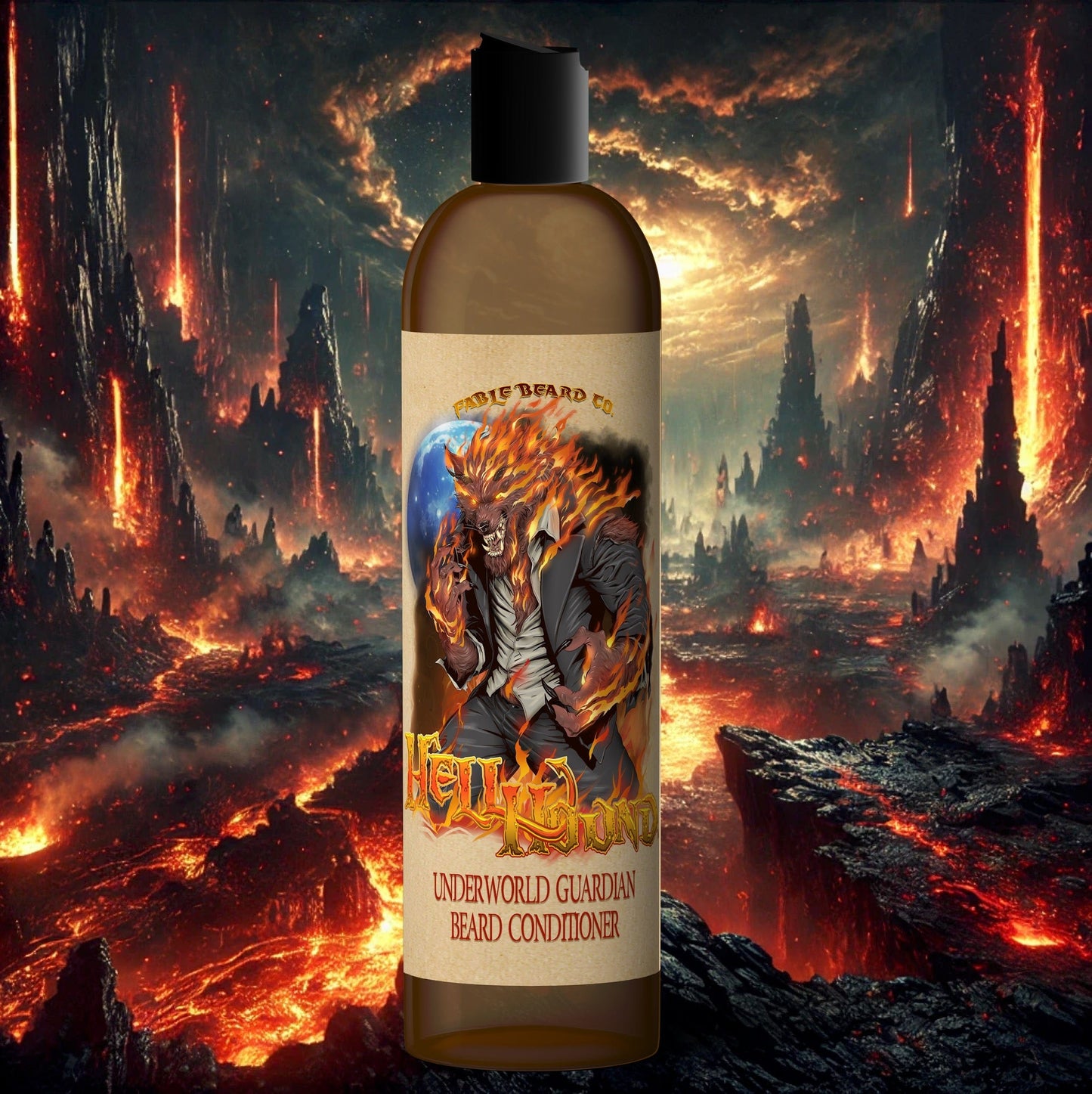 Hell Hound - Beard Conditioner - Black Cherry, Dark Tobacco, Fiery Amber, Citrus Rinds