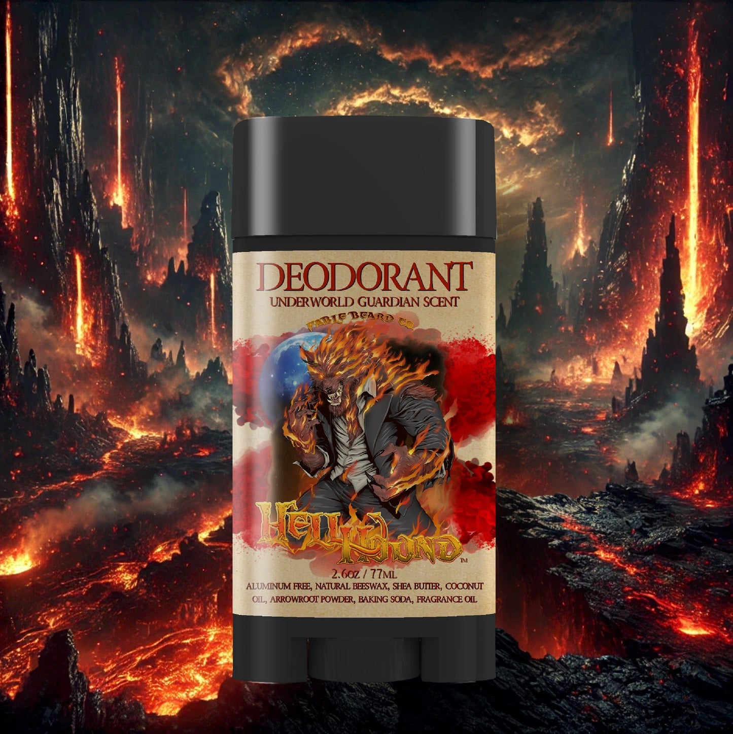 Hell Hound - Deodorant - Black Cherry, Dark Tobacco, Fiery Amber, Citrus Rinds