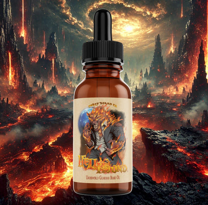 Hell Hound - Beard Oil - Black Cherry, Dark Tobacco, Fiery Amber, Citrus Rinds