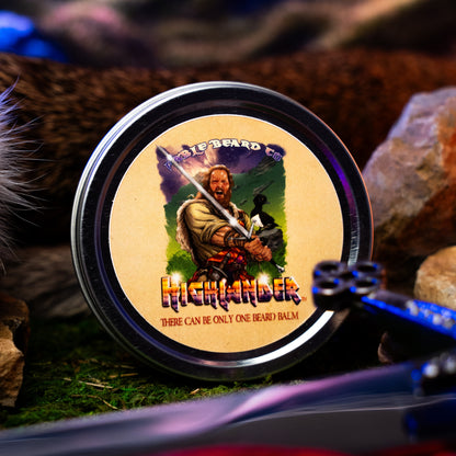 The Highlander - Beard Balm - Smoked Firewood, Robust Scotch, and Nostalgic Mahogany