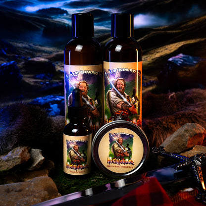 The Highlander - Complete Balm Kit - Smoked Firewood, Robust Scotch, and Nostalgic Mahogany