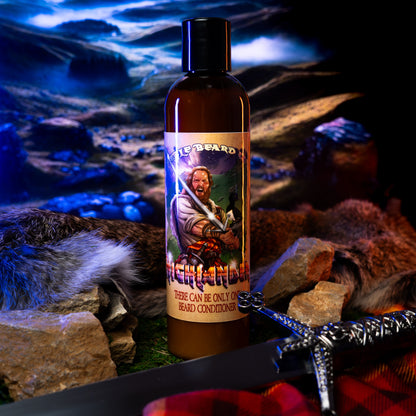 The Highlander - Beard Conditioner - Smoked Firewood, Robust Scotch, and Nostalgic Mahogany