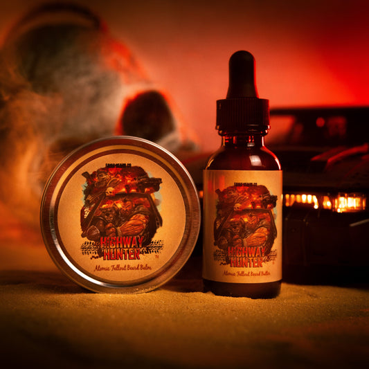 The Highway Hunter - Beard Oil & Balm Kit - Warm Roasted Pumpkin, Sweet Vanilla Bean, Rich Spiced Cinnamon, and Creamy Toasted Marshmallow
