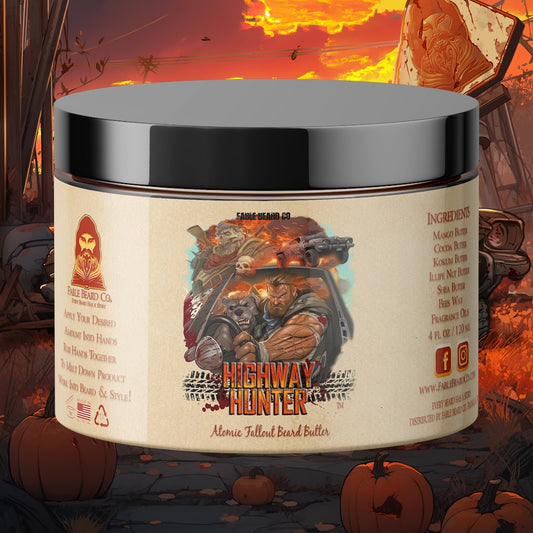 The Highway Hunter - Beard Butter - Warm Roasted Pumpkin, Sweet Vanilla Bean, Rich Spiced Cinnamon, and Creamy Toasted Marshmallow