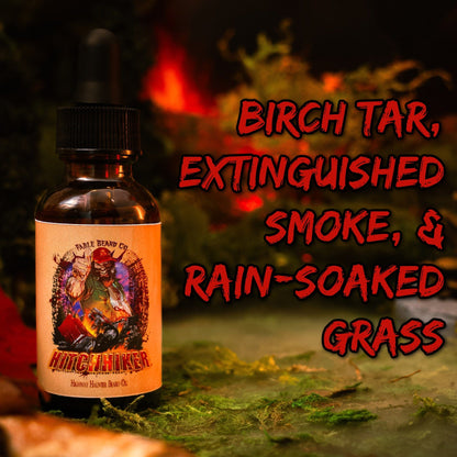 Hitchhiker - Beard Oil - Birch Tar, Extinguished Smoke, Rain-soaked Grass