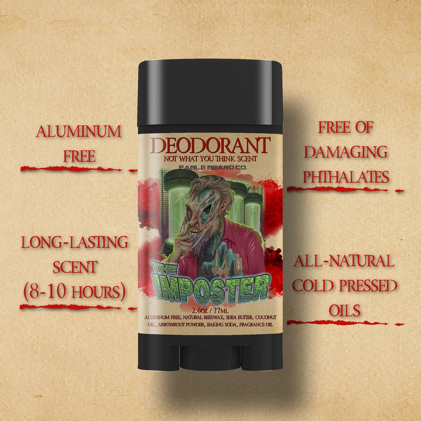 The Imposter - Deodorant - Italian Bergamot, Exotic Heliotrope, Smokey Bourbon, Extraterrestrial Oak