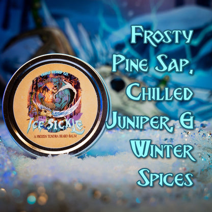 Ice Sickle - Beard Balm - Frosty Pine Sap, Chilled Juniper, Winter Spices