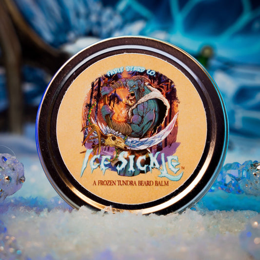 Ice Sickle - Beard Balm - Frosty Pine Sap, Chilled Juniper, Winter Spices