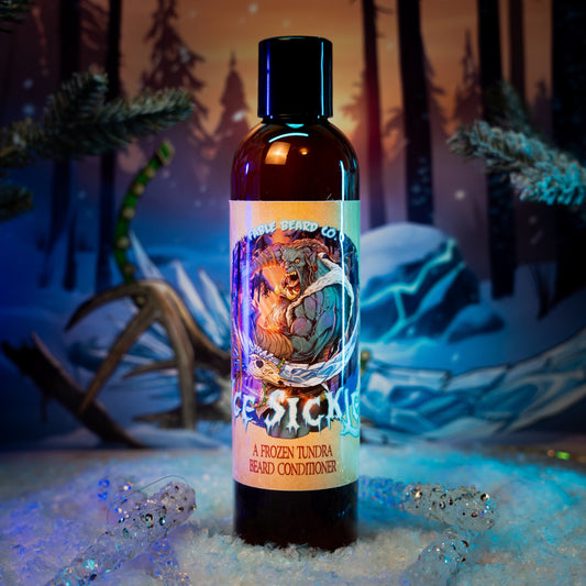 Ice Sickle - Beard Conditioner - Frosty Pine Sap, Chilled Juniper, Winter Spices