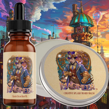 The Imagineer - Beard Oil & Balm Kit - Roasted Marshmallow, Citrus Flash, and Warm Sandalwood