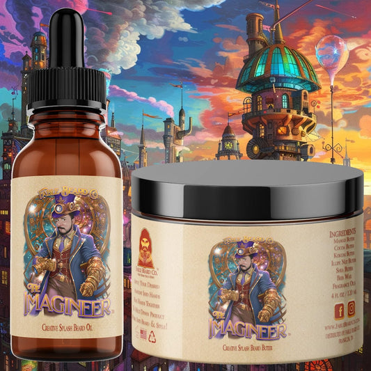 The Imagineer - Beard Oil & Butter Kit - Roasted Marshmallow, Citrus Flash, and Warm Sandalwood