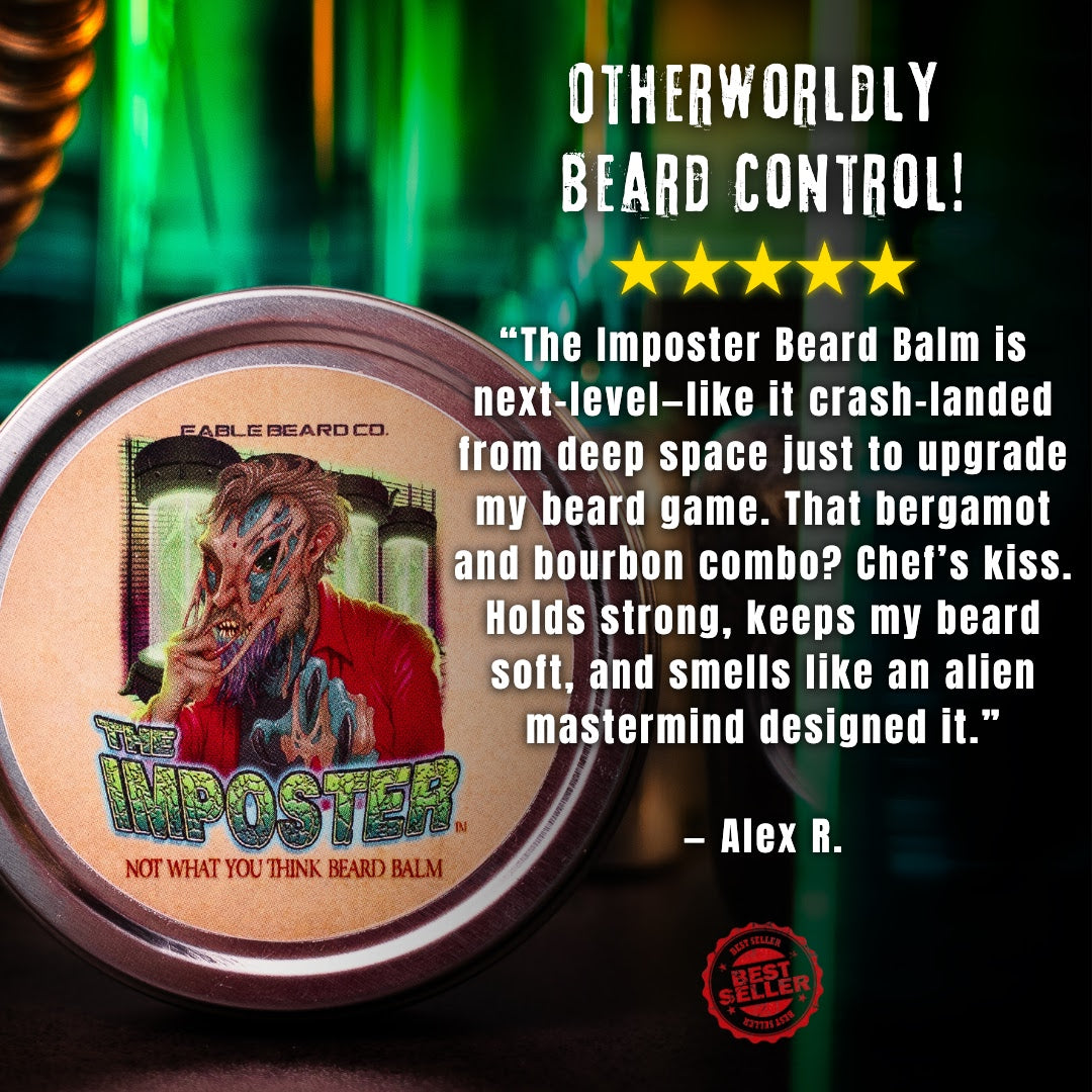 The Imposter - Beard Oil & Balm Kit - Italian Bergamot, Exotic Heliotrope, Smokey Bourbon, Extraterrestrial Oak