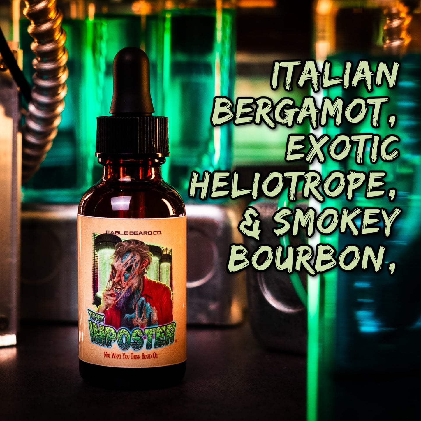 The Imposter - Beard Oil & Butter Kit - Italian Bergamot, Exotic Heliotrope, Smokey Bourbon, Extraterrestrial Oak