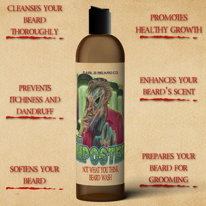 The Imposter - Beard Wash - Italian Bergamot, Exotic Heliotrope, Smokey Bourbon, Extraterrestrial Oak