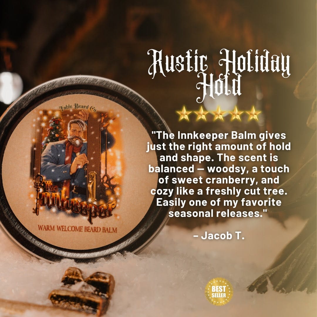 The Innkeeper - Beard Oil & Balm Kit - Cranberry Woods, Pine Tree Farm, and Cran-Apple Melody