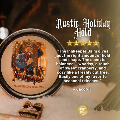 The Innkeeper - Beard Oil & Balm Kit - Cranberry Woods, Pine Tree Farm, and Cran-Apple Melody