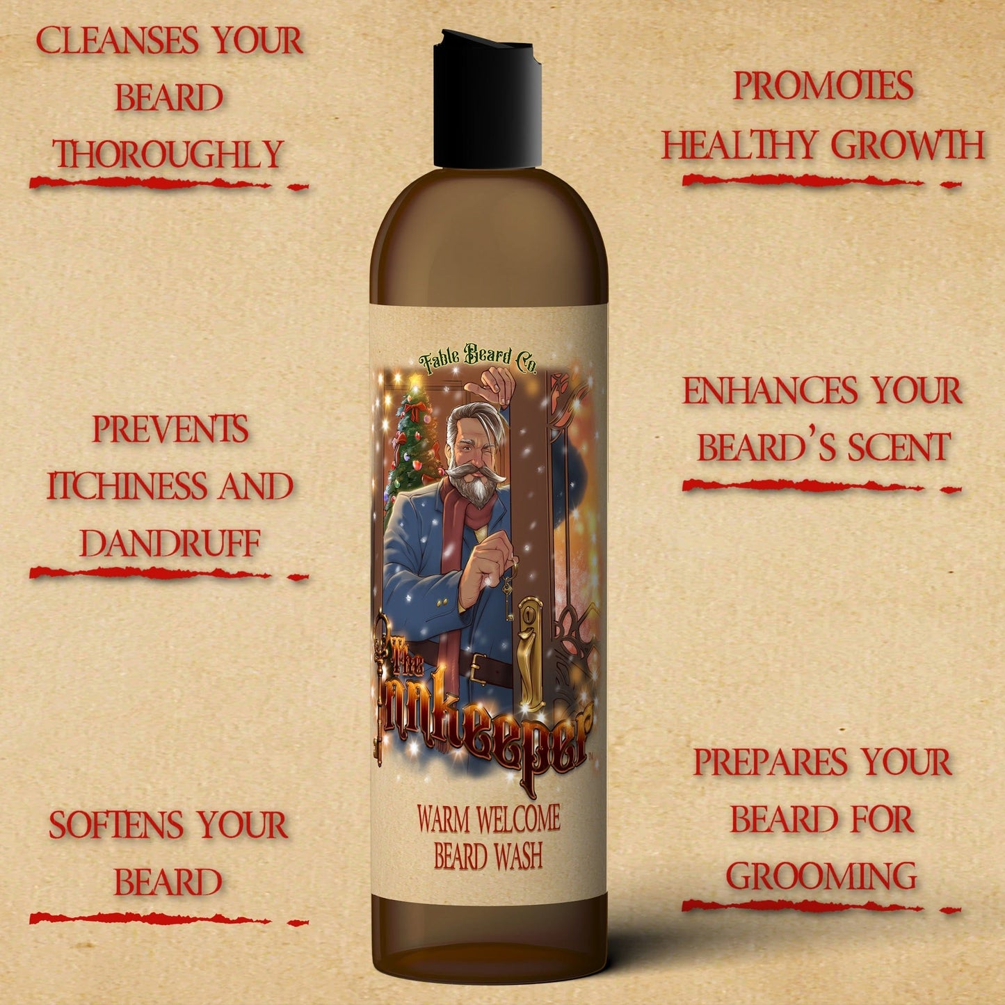 The Innkeeper - Beard Wash - Cranberry Woods, Pine Tree Farm, and Cran-Apple Melody
