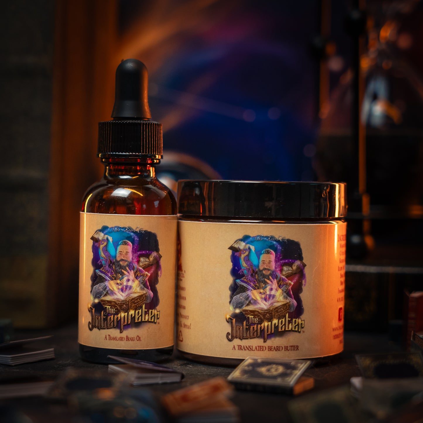 The Interpreter - Beard Oil & Butter Kit - Warm Amber Resin, Crisp Grapefruit, Dusky Lavender