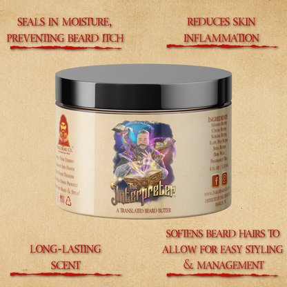The Interpreter - Beard Butter - Warm Amber Resin, Crisp Grapefruit, Dusky Lavender