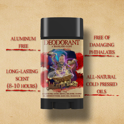The Interpreter - Deodorant - Warm Amber Resin, Crisp Grapefruit, Dusky Lavender