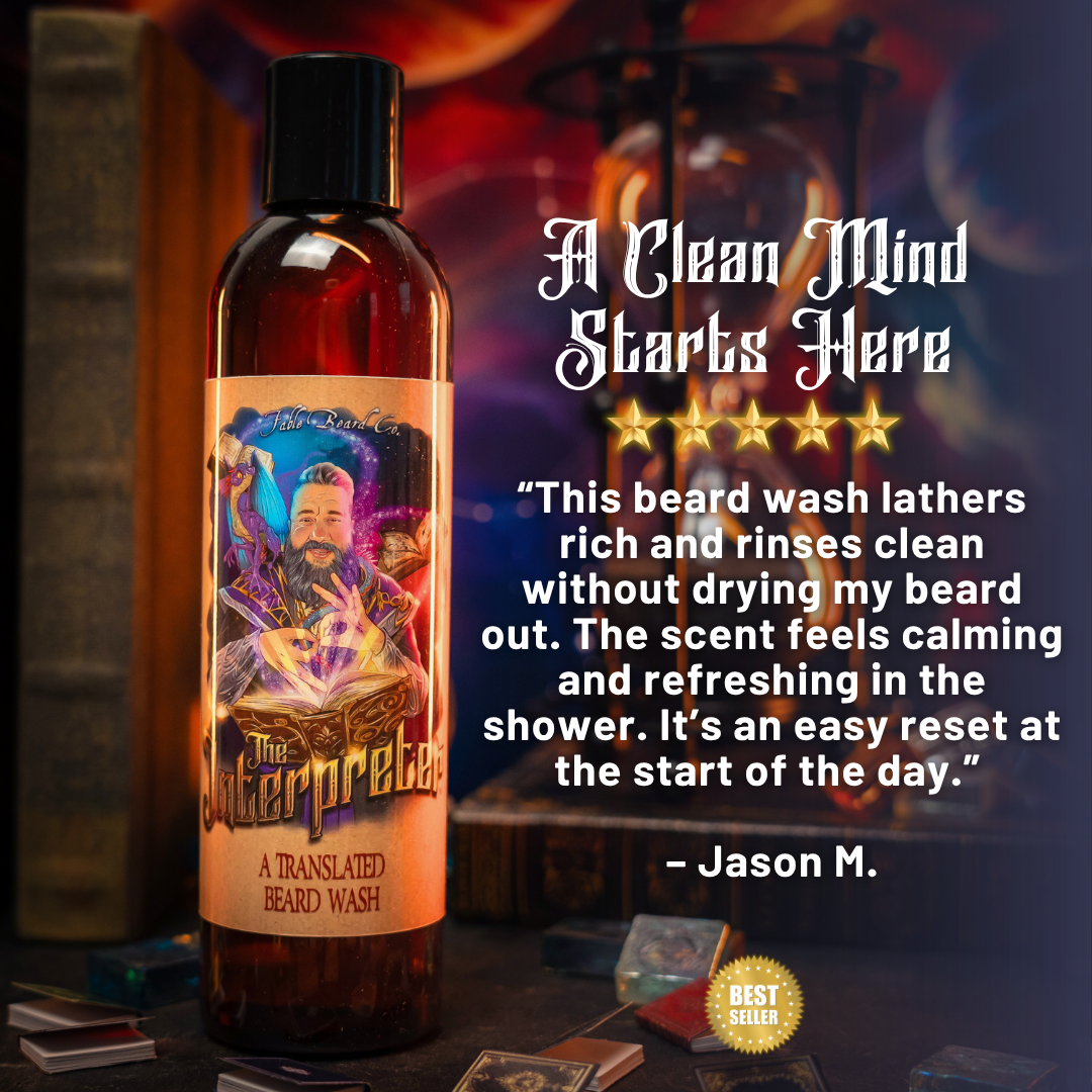 The Interpreter - Beard Wash - Warm Amber Resin, Crisp Grapefruit, Dusky Lavender