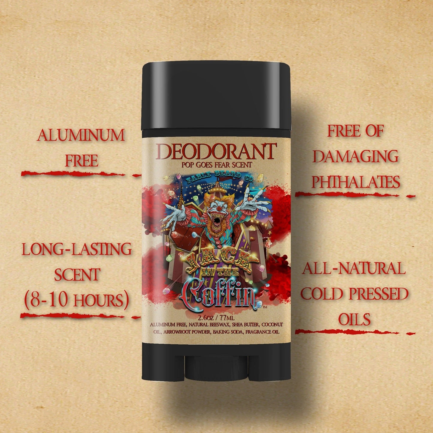 Jack-In-The-Coffin - Deodorant - Toasted Chestnuts, Golden Clove, Toffee Crunch