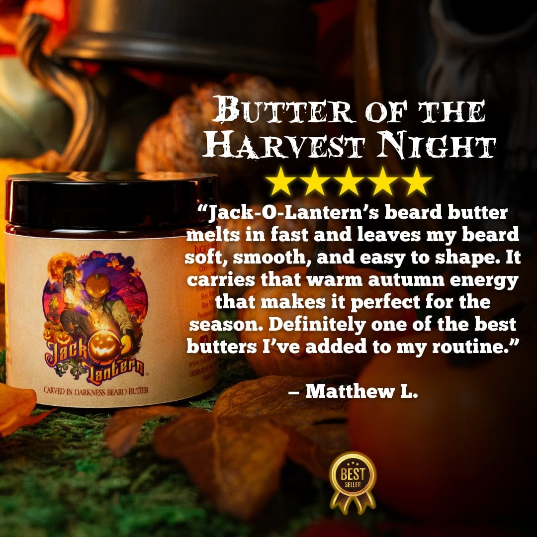 Jack-O-Lantern - Beard Butter - Sugared Pecans, Pumpkin Muffins, Dark Roast Coffee