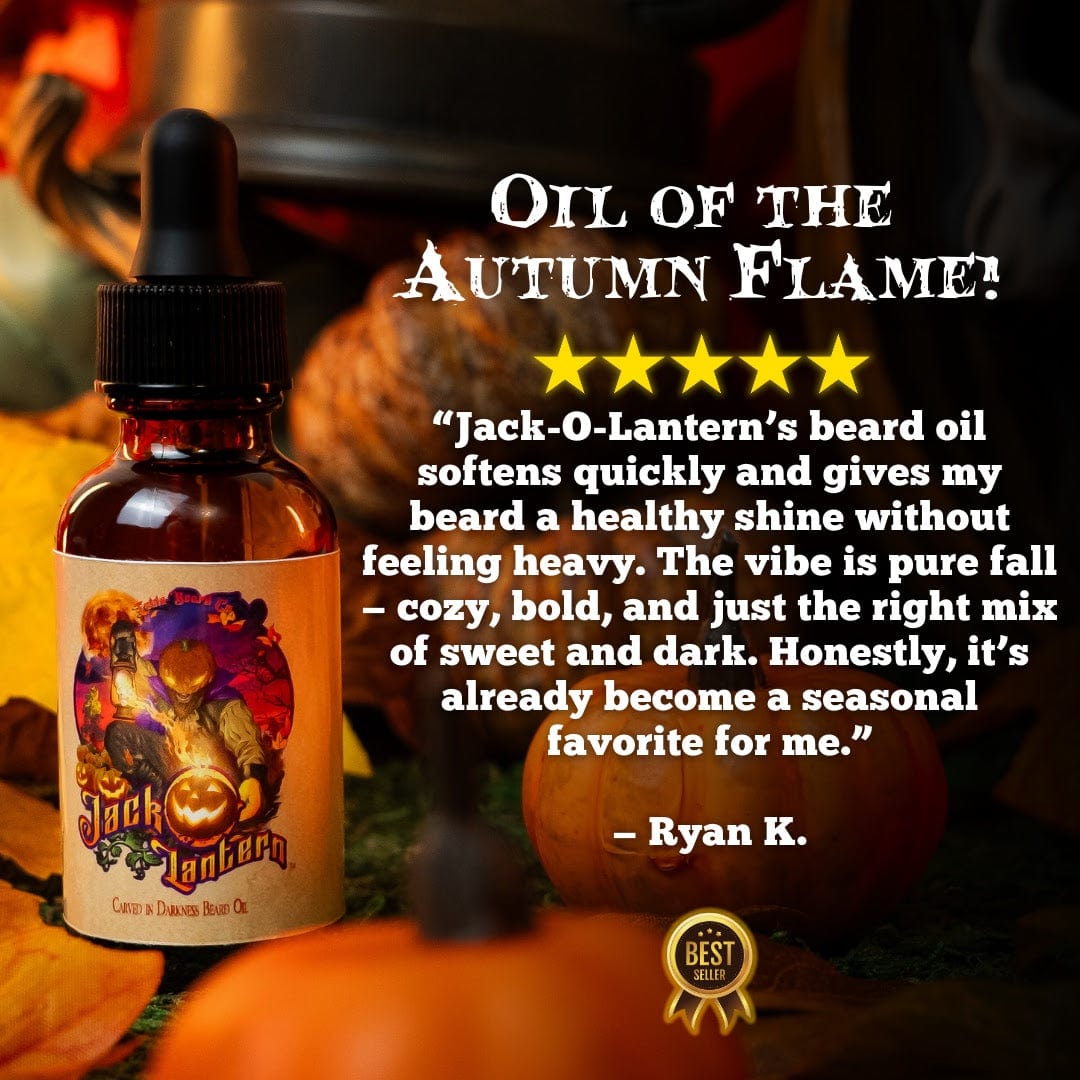 Jack-O-Lantern - Beard Oil - Sugared Pecans, Pumpkin Muffins, Dark Roast Coffee