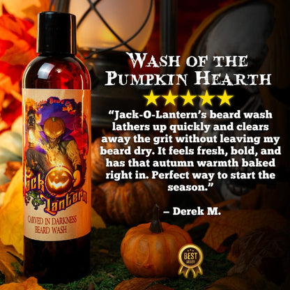 Jack-O-Lantern - Beard Wash - Sugared Pecans, Pumpkin Muffins, Dark Roast Coffee
