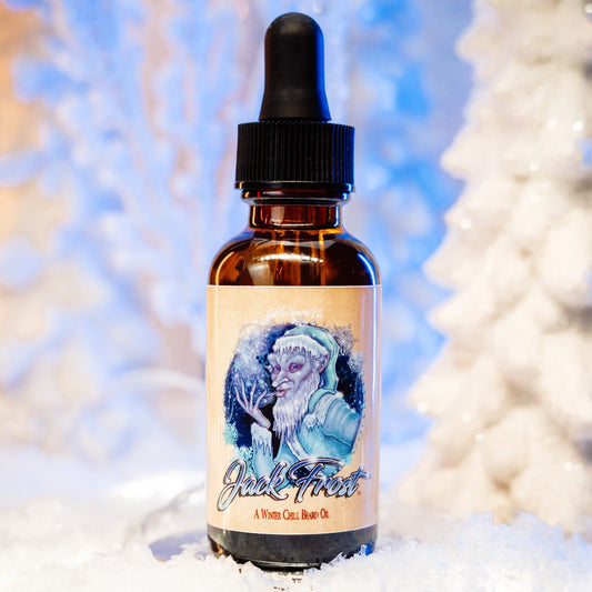 Jack Frost - Beard Oil - Christmas Pine, Fir Trees, and Peppermint Stick