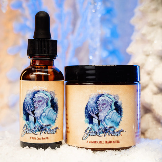 Jack Frost - Beard Oil & Butter Kit - Christmas Pine, Fir Trees, and Peppermint Stick