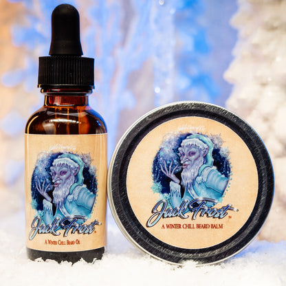 Jack Frost - Beard Oil & Balm Kit - Christmas Pine, Fir Trees, and Peppermint Stick