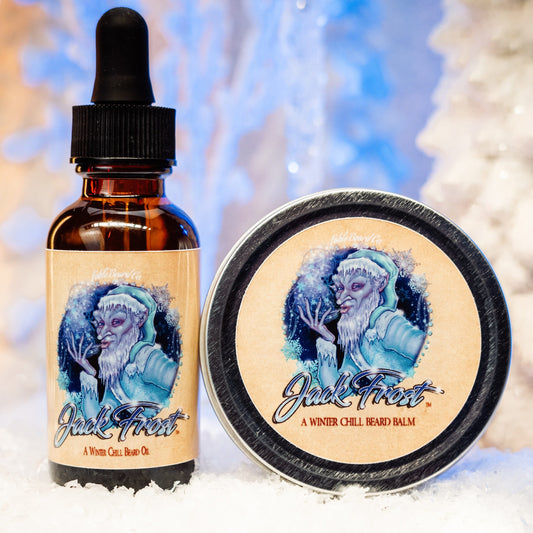 Jack Frost - Beard Oil & Balm Kit - Christmas Pine, Fir Trees, and Peppermint Stick