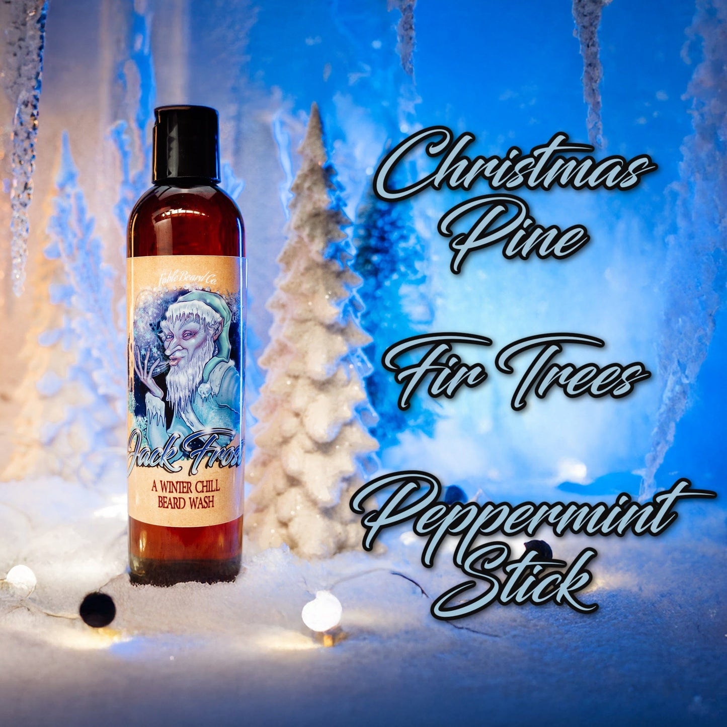 Jack Frost - Beard Wash - Christmas Pine, Fir Trees, and Peppermint Stick
