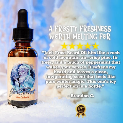 Jack Frost - Beard Oil - Christmas Pine, Fir Trees, and Peppermint Stick
