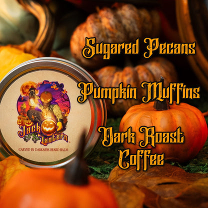 Jack-O-Lantern - Beard Balm - Sugared Pecans, Pumpkin Muffins, Dark Roast Coffee