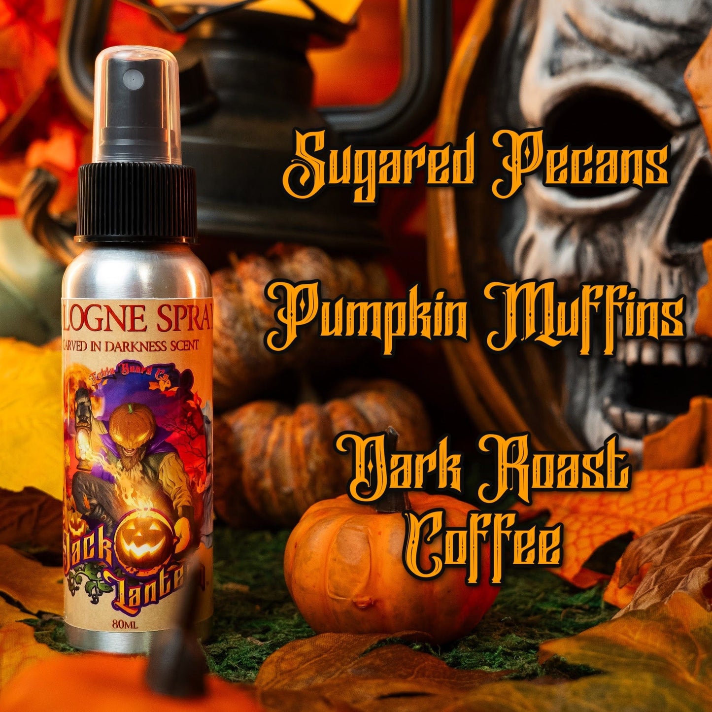Jack-O-Lantern - Cologne - Sugared Pecans, Pumpkin Muffins, Dark Roast Coffee