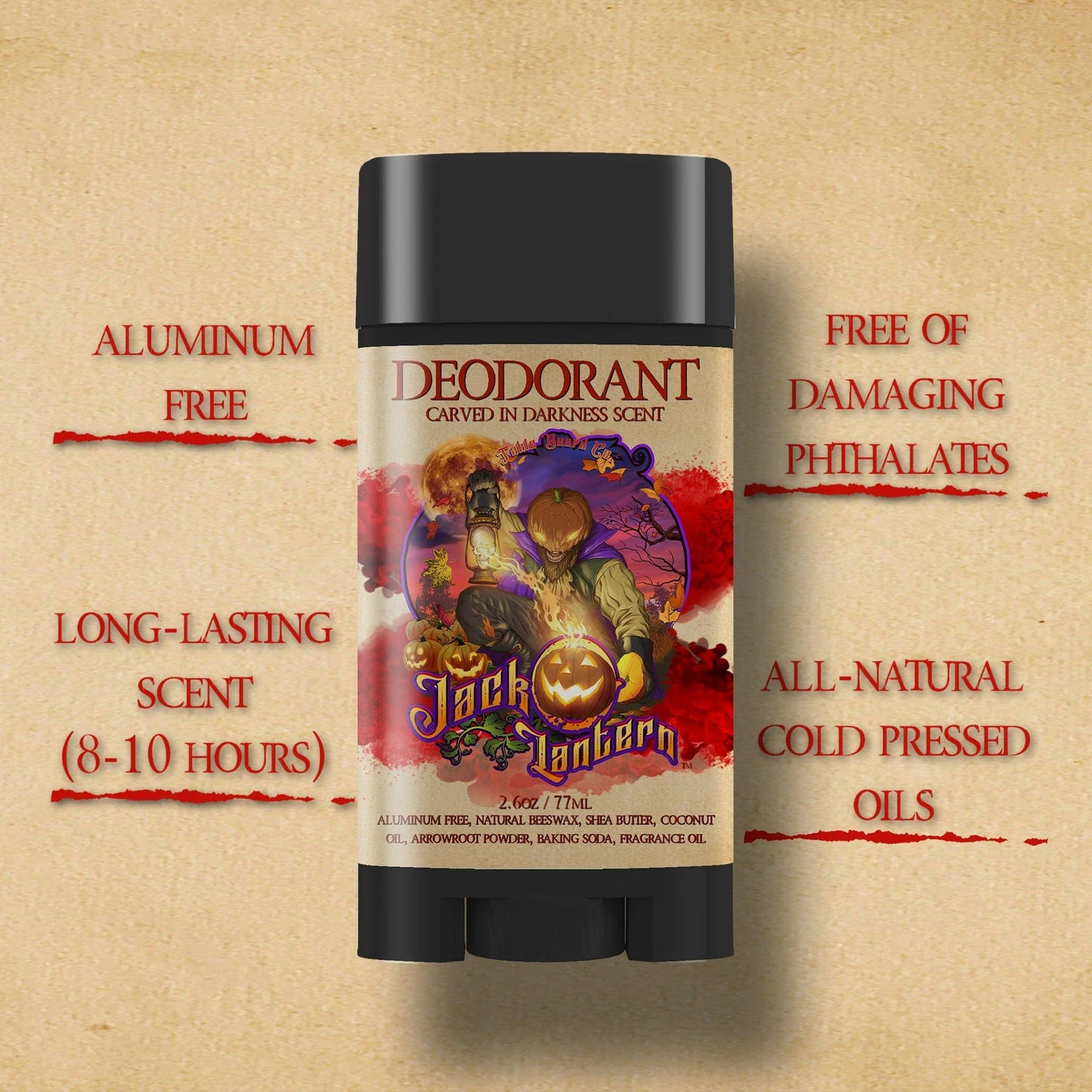Jack-O-Lantern - Deodorant - Sugared Pecans, Pumpkin Muffins, Dark Roast Coffee