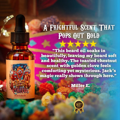 Jack-In-The-Coffin - Beard Oil - Toasted Chestnuts, Golden Clove, Toffee Crunch