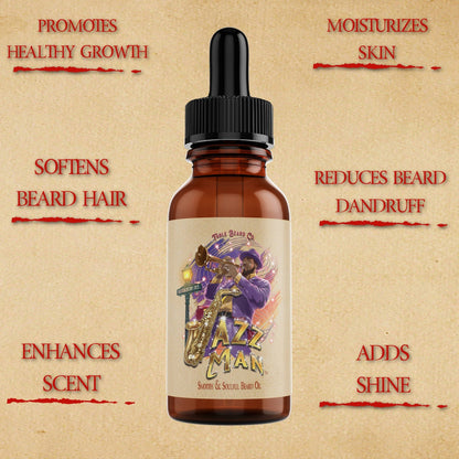 The Jazzman - Beard Oil - Smooth Old-Fashioned, Orange Peel, Clean Musk