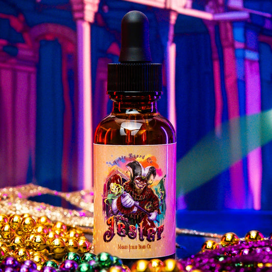 The Jester - Beard Oil - Sugared Dates, Mulled Wine, Clean Vetiver, Black Currant